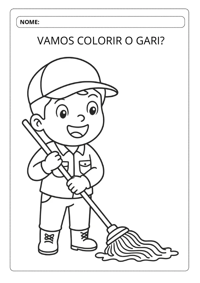 Desenhos para Colorir Dia do Trabalho Educacao Infantil para imprimir e colorir - imagem 3